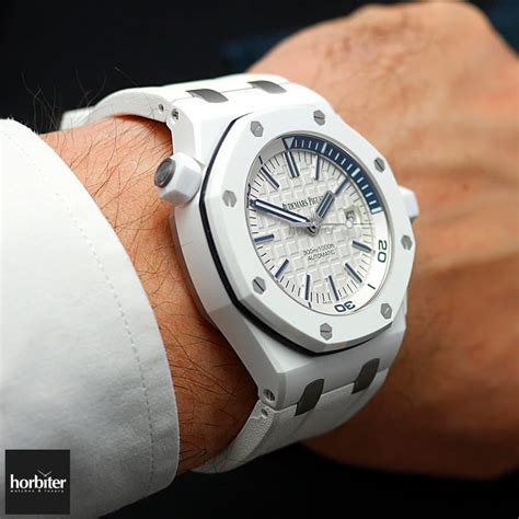 the audemars piguet royal oak offshore diver 42mm white price|royal oak offshore for sale.